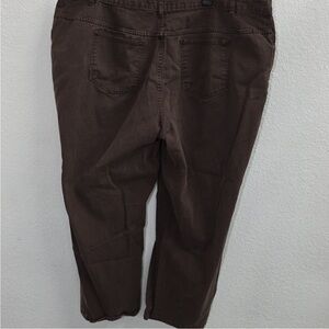 Woman Within Brown Natural Fit Jeans Plus 30W